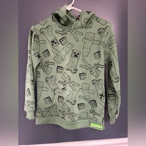 Minecraft Kids Green Hoodie